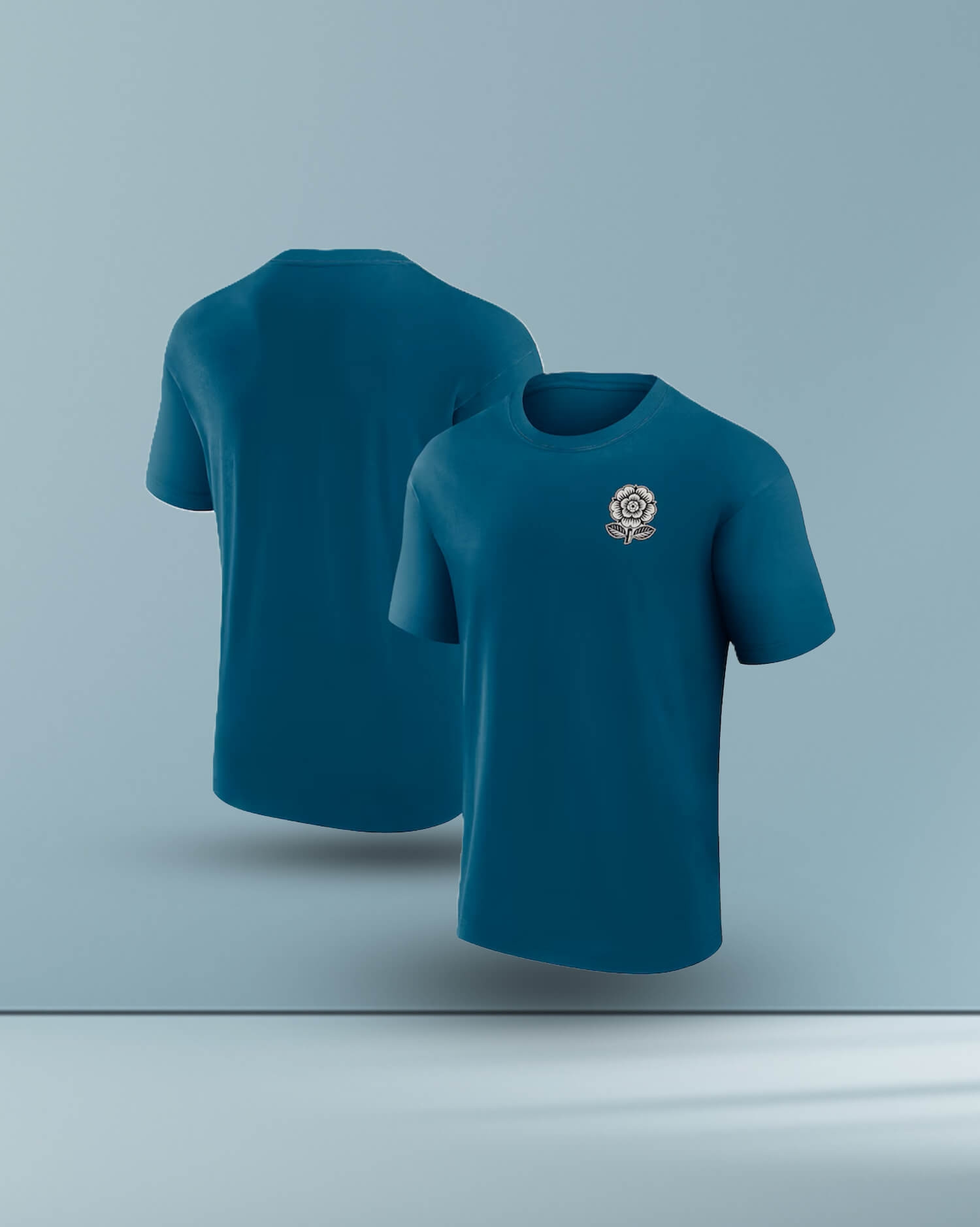 Teal Blue Crew Neck