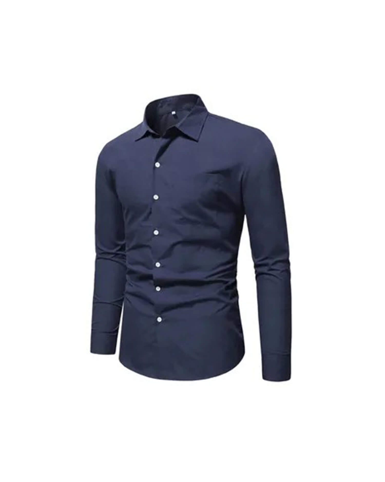 Men's Royal Blue Slim Fit Dress Shirt - Long Sleeve Classic Style