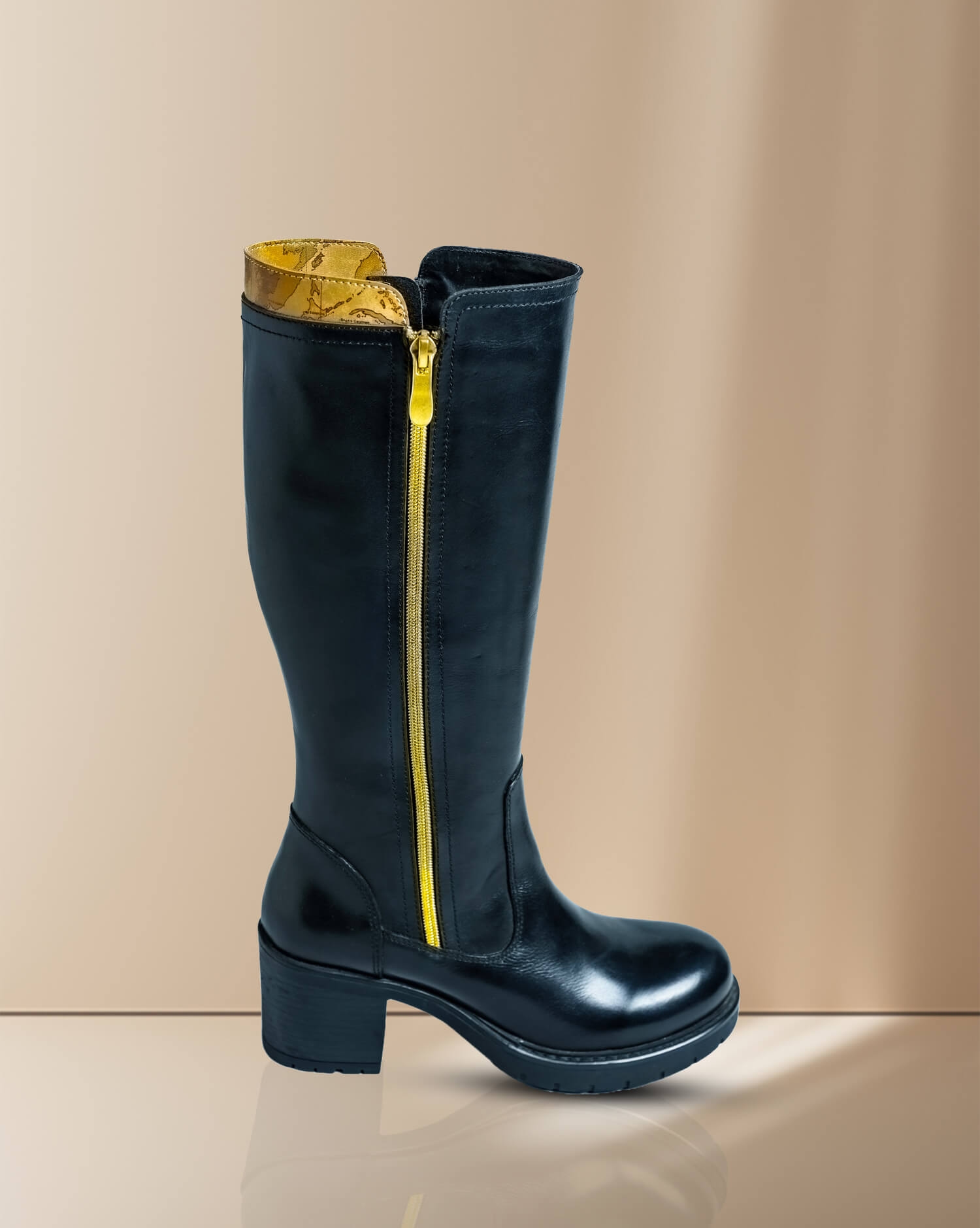 Women's over-the-knee boots- elegant design with a comfortable heel