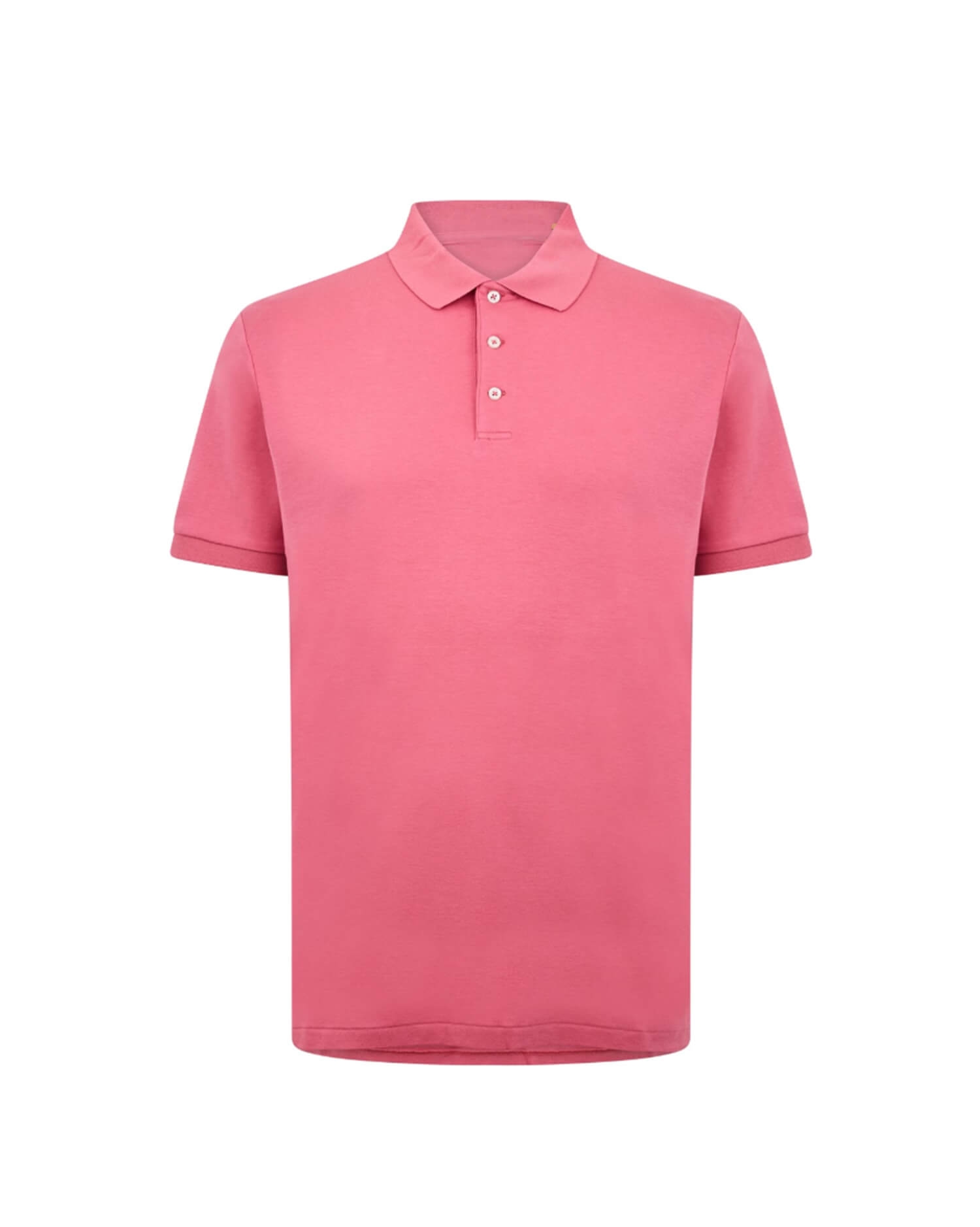 Men's Classic Pink Polo Shirt - Short Sleeve Casual T-shirt