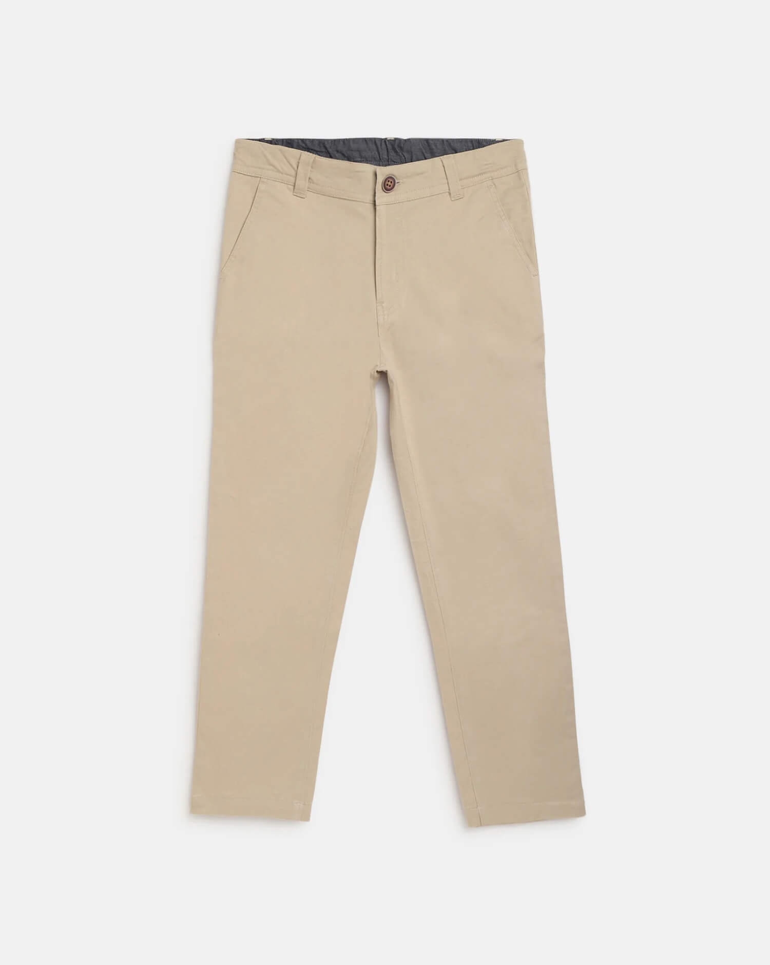 Men's Beige Slim Fit Chino Pants - Modern Cotton Twill