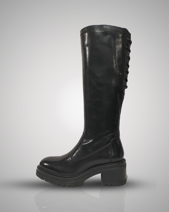 Black over the knee boots - premium Boots with a polished finish