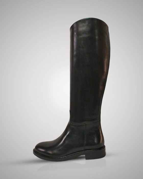 Black over the knee boots - premium design with a polished finish