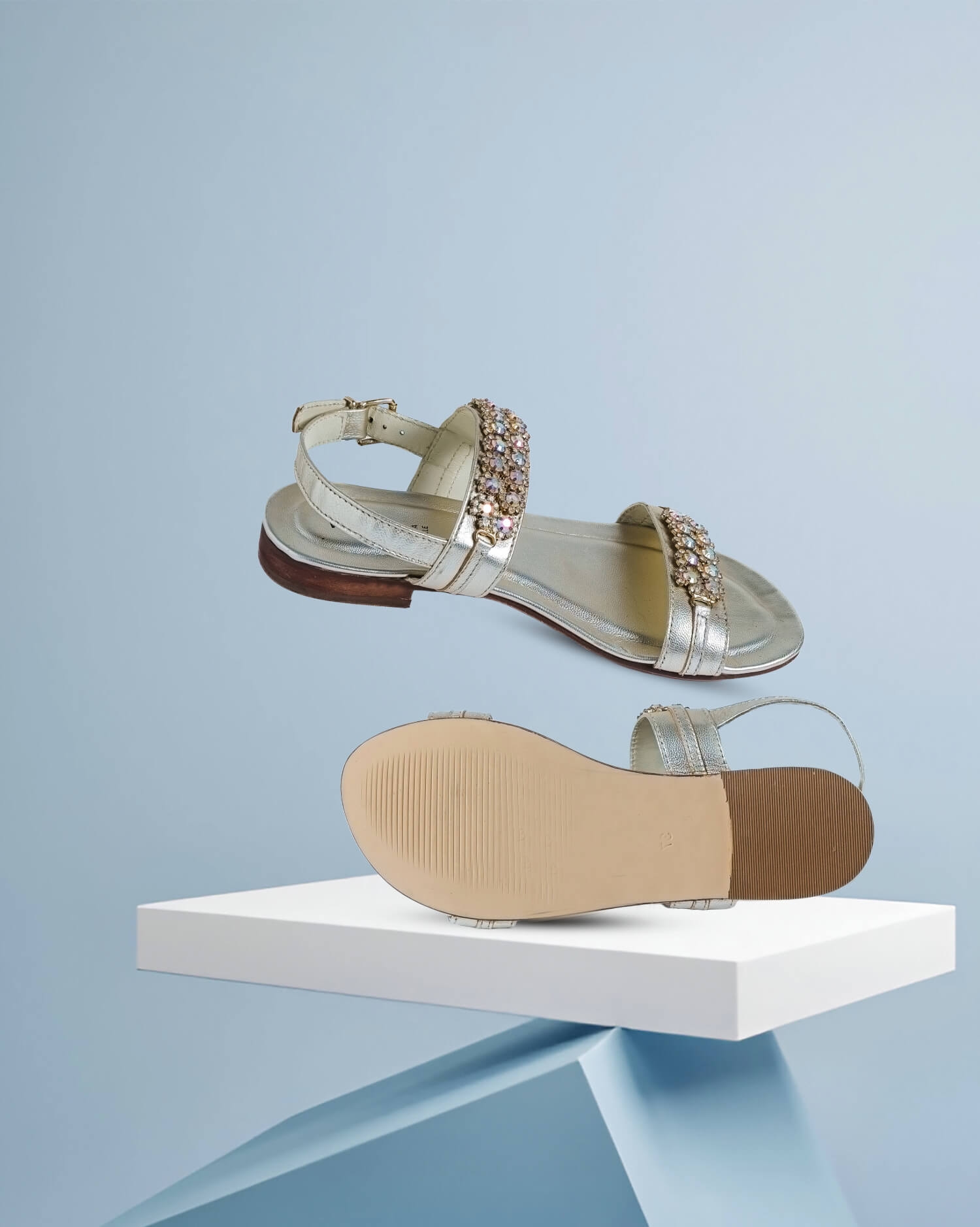 Women's premium Flat Sandals with Adjustable Ankle Strap