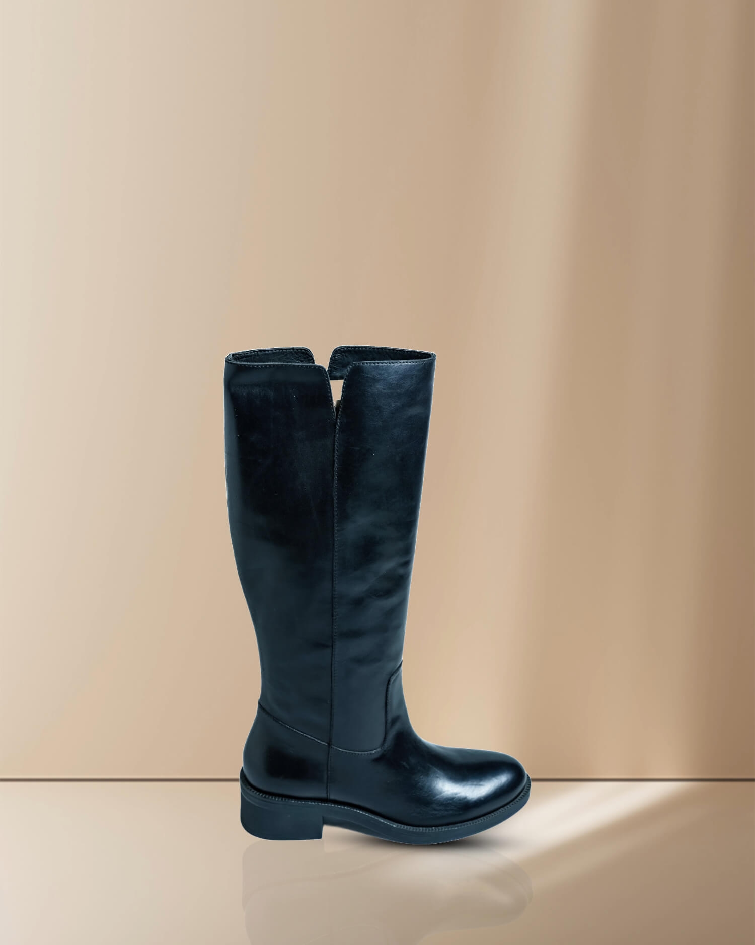 Women's black over-the-knee boots-top notch quality with an elegant design