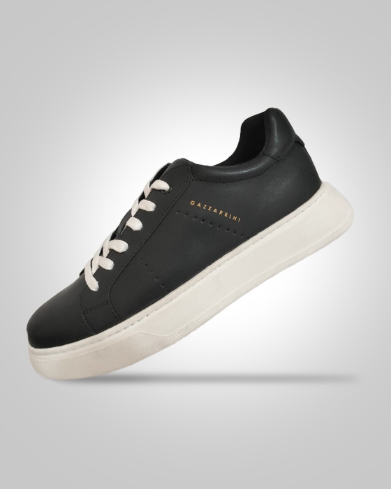 Monarch edge men's low-top sneakers -white-lace-up