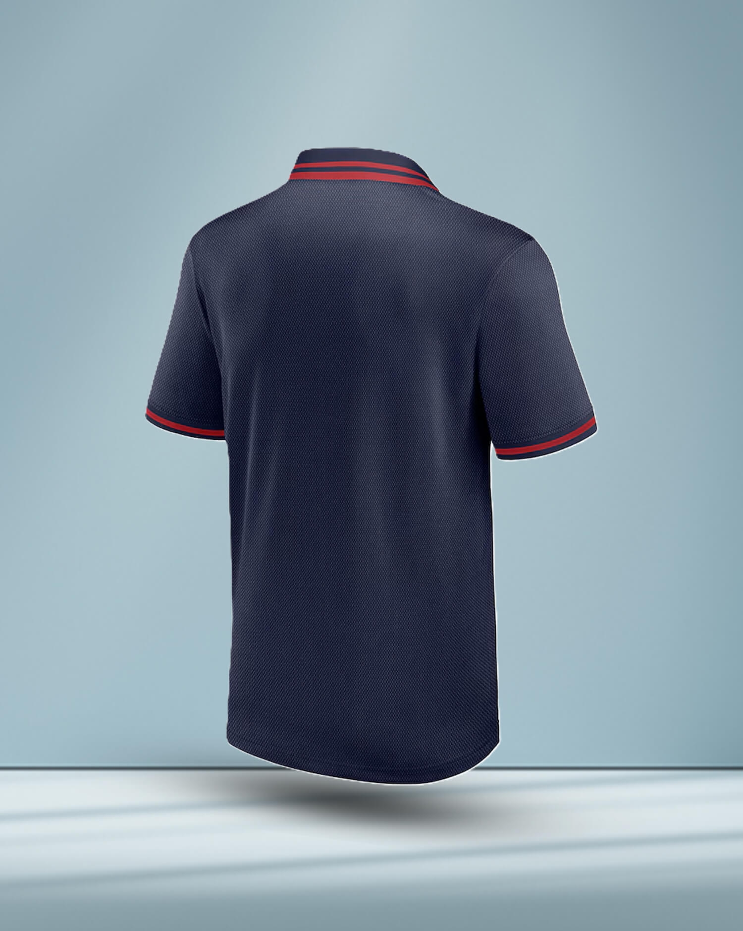 Official England Rugby Men's Navy Performance Polo Shirt - Textured Fundamentals Collection