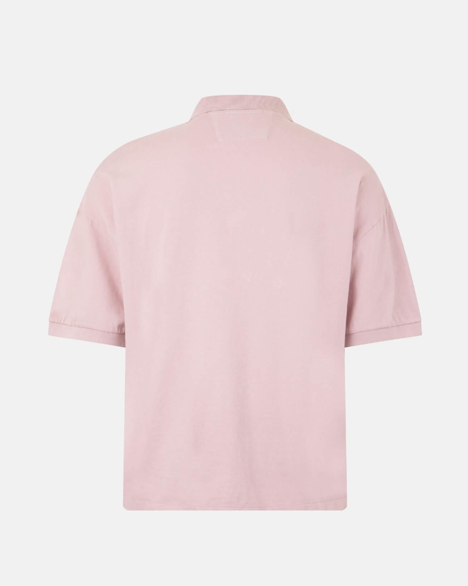 Men's Oversized Pink Polo Shirt - Casual T-shirt