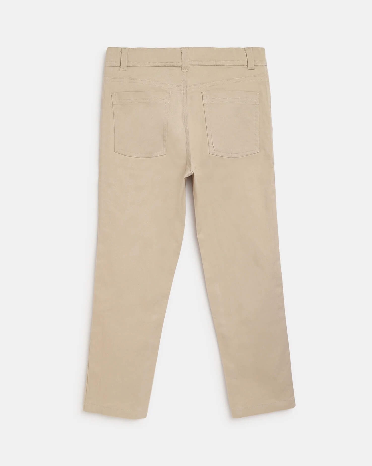 Men's Beige Slim Fit Chino Pants - Modern Cotton Twill