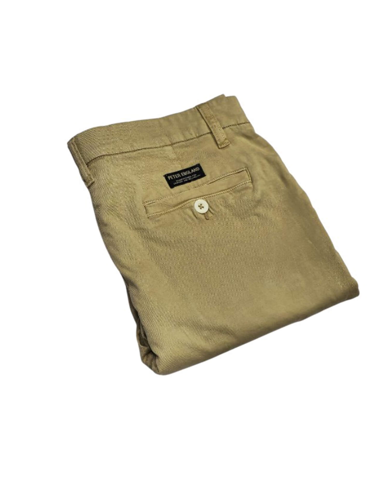 Men's Khaki Flat Front Chinos - Versatile Cotton Twill Pants