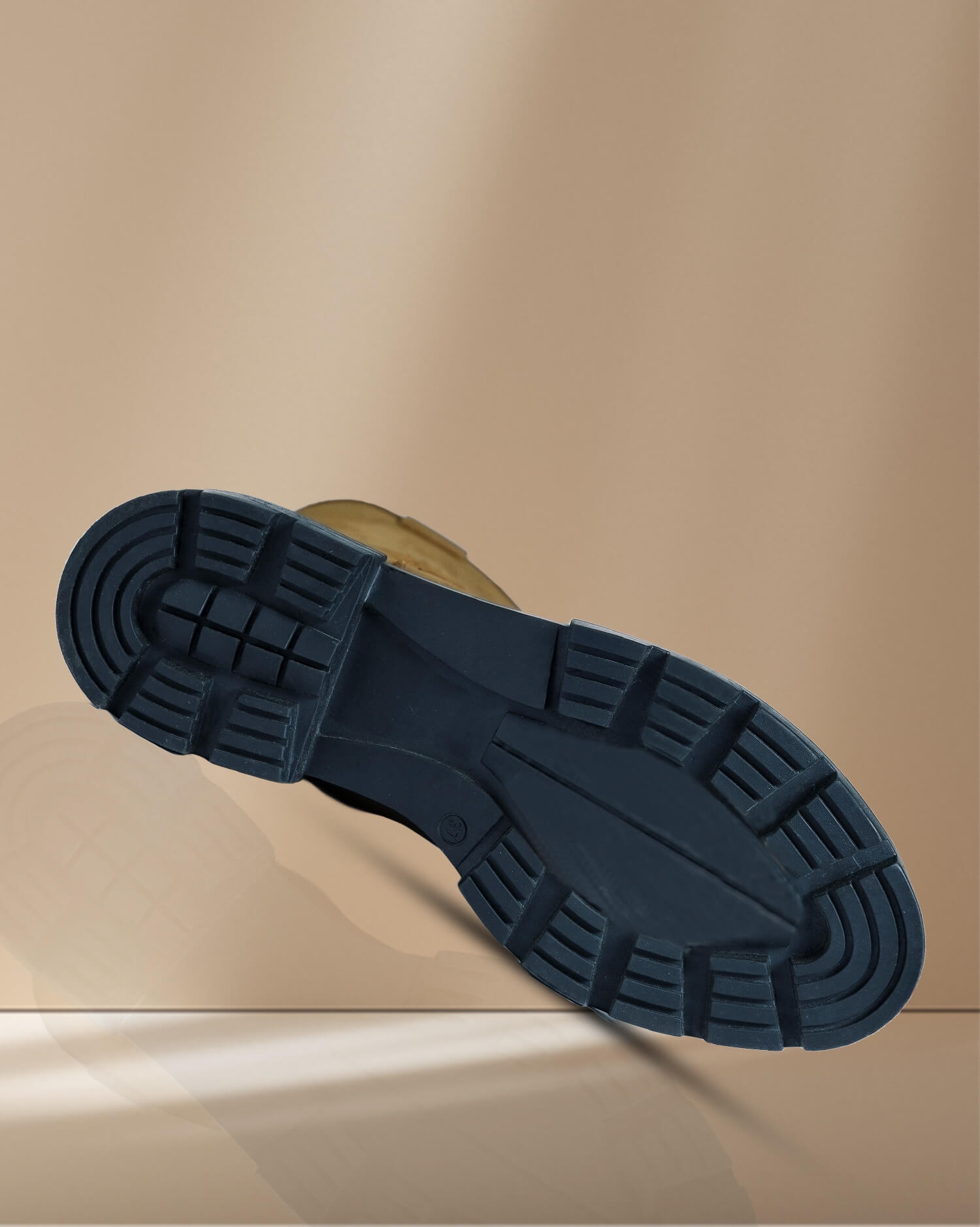 Tan Pull-On Rigger Style Boot - Chunky Sole & Rugged Comfort